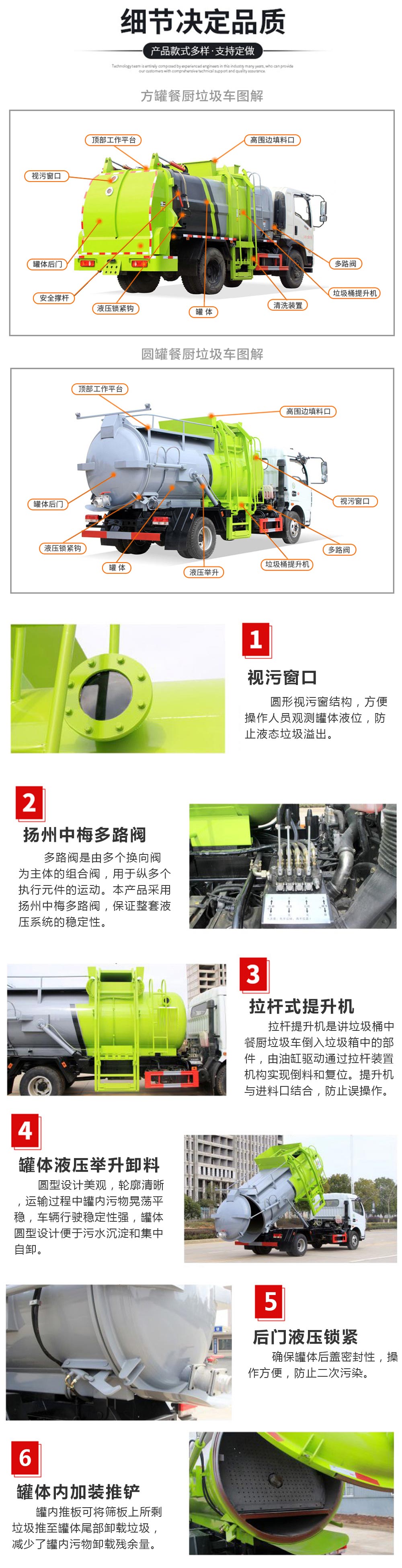 福田小卡之星3餐厨垃圾车